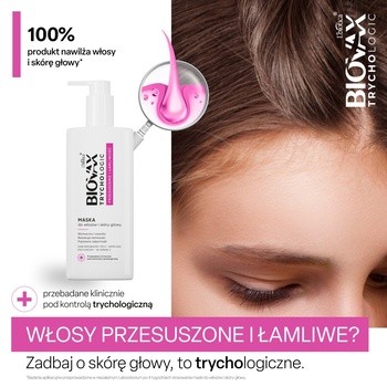 Biovax Trychologic Przesuszenie i Łamliwość, maska do włosów i skóry głowy, 200 ml
