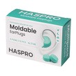 Haspro Moldable, formowane zatyczki do uszu, miętowe, 6 par
