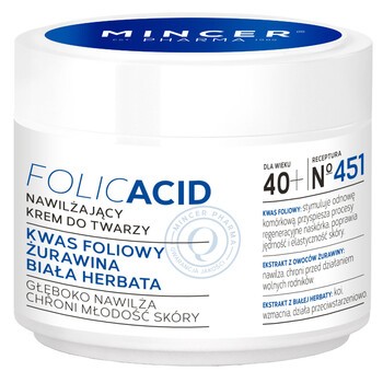 Mincer Pharma Folic Acid, nawilżający krem do twarzy, 50 ml