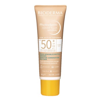 Bioderma Photoderm Cover Touch Mineral, kryjący fluid bardzo jasny, SPF 50+, 40 g