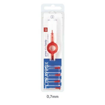 Curaprox, szczoteczka międzyzębowa Prime Plus Handy + 5 końcówek