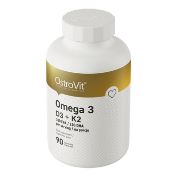 OstroVit Omega 3 D3 + K2, kapsułki, 90 szt.