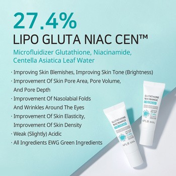 APLB Glutathione Niacinamide Eye Cream, krem pod oczy z glutationem i niacynamidem, 20 ml