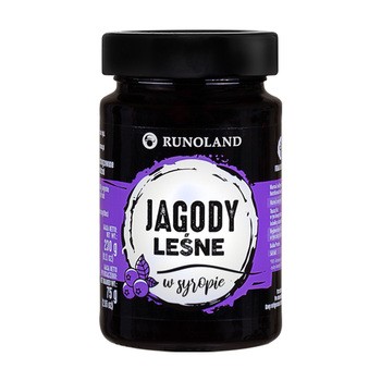 Runoland, jagody leśne w syropie, 230 g