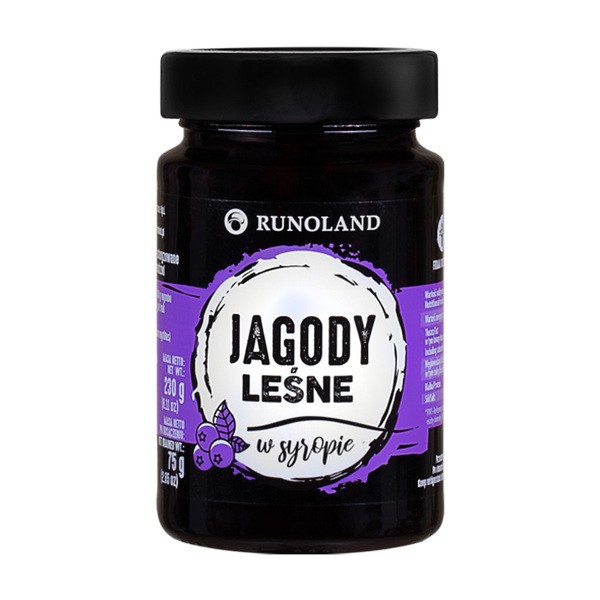 Jagody leśne w syropie 230g [Runoland] - Runoland