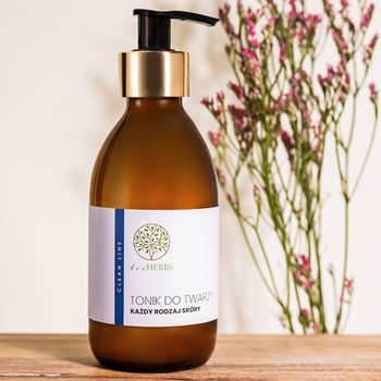 BeeHerbs, tonik do twarzy, każdy rodzaj skóry, 250 ml