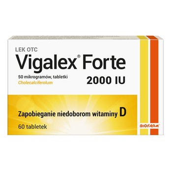 Vigalex Forte, 2000 IU, tabletki, 60 szt.