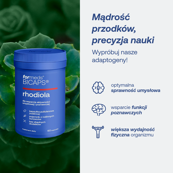 Formeds Bicaps rhodiola, kapsułki twarde, 60 szt.