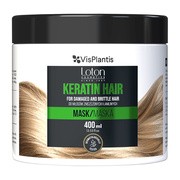 Vis Plantis Loton Cosmetics, Keratin hair, maska do włosów zniszczonych i łamliwych, 400ml