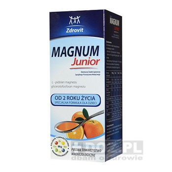 Zdrovit Magnum Junior, syrop od 2 roku życia, 150 ml