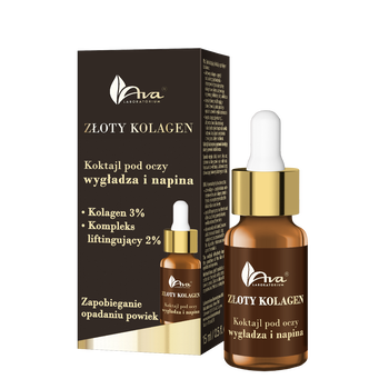 AVA Złoty Kolagen, koktajl pod oczy, 15 ml
