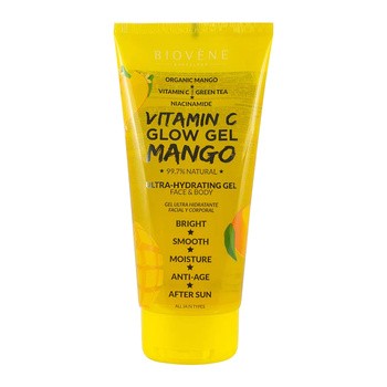 Biovene, Vitamin C Glow, ultranawilżający żel do twarzy i ciała z mango i witaminą C, 200 ml