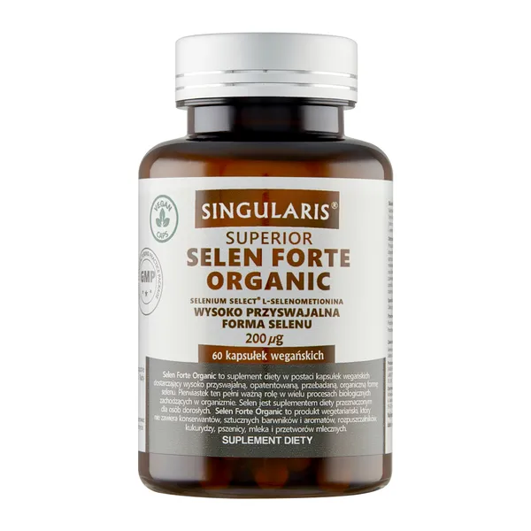 Селен Singularis Superior Selen Forte Organic 200 мкг, органический, 60 капсул