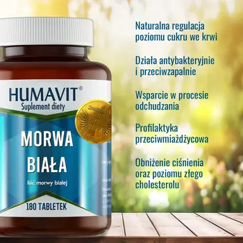 Humavit Morwa Biała, tabletki, 180 szt.