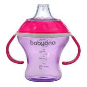 BabyOno, kubek niekapek z miękkim ustnikiem, 3 m+, różowy, 180 ml, 1 szt. https://azcdn.doz.pl/image/d/product/969badd5-scale-180x180.png
