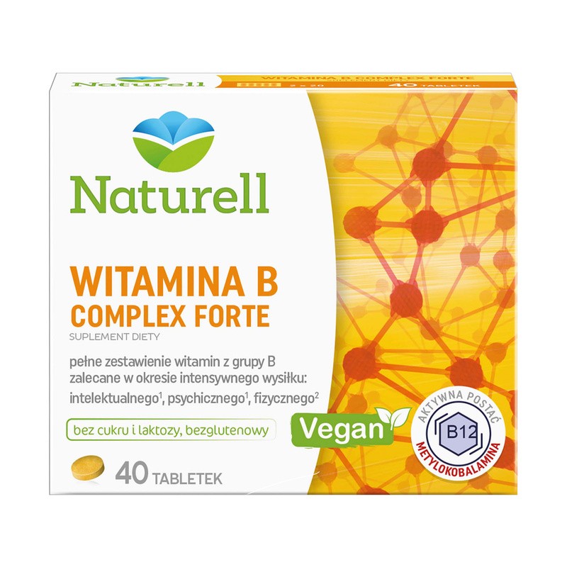 Naturell Witamina B Complex Forte, Tabletki, 40 Szt.