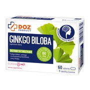 DOZ Product Ginkgo Biloba, tabletki powlekane, 60 szt.        