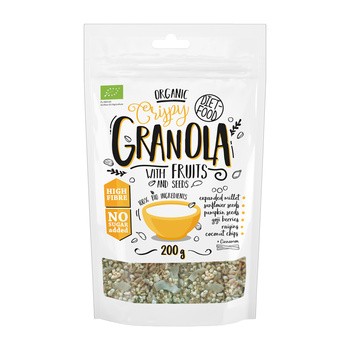 Diet-Food, Bio Granola z Owocami, 200 g