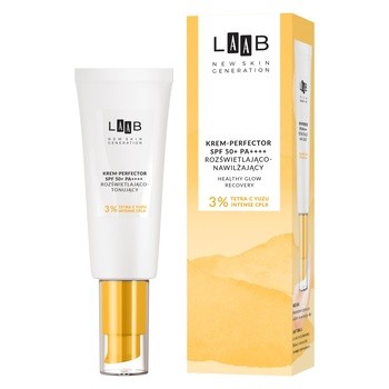AA LAAB Tetra C Yuzu, rozświetlająco-nawilżający krem-perfector SPF 50 PA++++, 40 ml