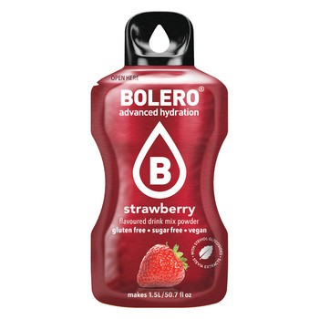 Bolero, Strawberry, napój w proszku, 9 g