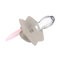 Canpol Babies, smoczek silikonowy symetryczny, light touch, Sleepy Koala, pink, 0-6 m, 2 szt.