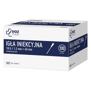 DOZ Med, igła iniekcyjna, 1,2 mm x 40 mm (18G), 100 szt.