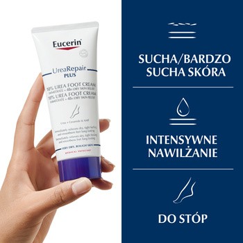 Eucerin UreaRepair PLUS, regenerujący krem do stóp z 10% mocznikiem, do suchych, popękanych stóp, 100 ml