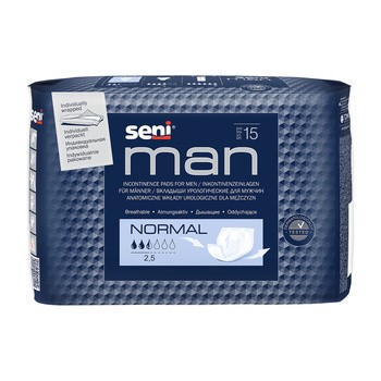 Seni Man Normal, wkłady urologiczne dla mężczyzn, 15 szt.