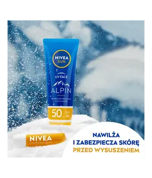 Nivea Sun Alpin, ochronny krem do twarzy, SPF 50, 50 ml