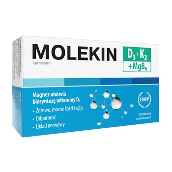 Molekin D3 + K2 + MgB6, tabletki powlekane, 60 szt.
