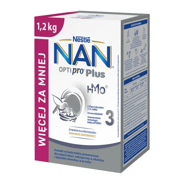 Nestle Nan Optipro Plus 3 HMO mleko modyfikowane 1200g [NAN] - NAN