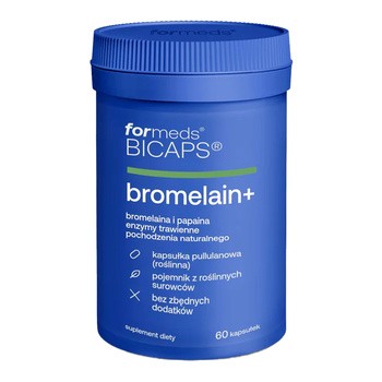Formeds Bicaps bromelain+, kapsułki, 60 szt.