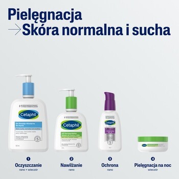 Zestaw Cetaphil, emulsja micelarna do mycia, 500 ml + lipoaktywny krem nawilżający, 100 g