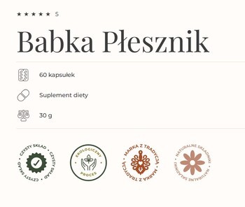 Babka Płesznik, kapsułki, 60 szt.