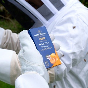 Haddrell's, Manuka Honey, pastylki do ssania, MGO570+, 22,4 g