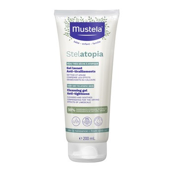 Mustela Stelatopia, żel do mycia ciała, 200 ml