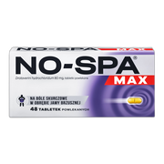 No-Spa Max, 80 mg, tabletki powlekane, 48 szt.
