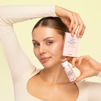 C:Soul Deep C Mela Ampoule Cream, nawilżający krem-serum do twarzy z witaminą C, 15 ml