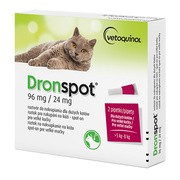 Dronspot 96 mg / 24 mg, roztwór do nakrapiania dla średnich kotów od 5 do 8 kg, 2 x 1,12 ml https://azcdn.doz.pl/image/d/product/f082e7fa-scale-180x180.png