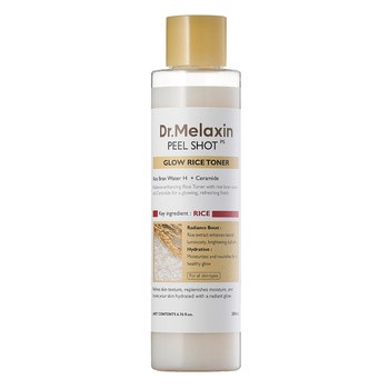 Dr.Melaxin Peel Shot Glow White Rice Toner, rozświetlający tonik z ekstraktem z białego ryżu, 200 ml