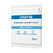 alt Opatiq, jałowe kompresy z gazy, 17-nitkowe, 12 warstw, 10 cm x 10 cm, 3 szt.
