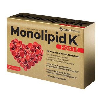Monolipid K Forte, kapsułki wegetariańskie, 30 szt.