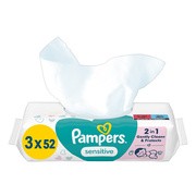 Pampers Sensitive, chusteczki nawilżane dla niemowląt, 3 x 52 szt. https://azcdn.doz.pl/image/d/product/3aca187f-scale-180x180.png