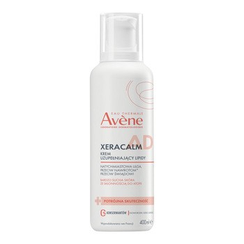 Avene Eau Thermale Xera Calm A.D, krem uzupełniający lipidy, 400 ml