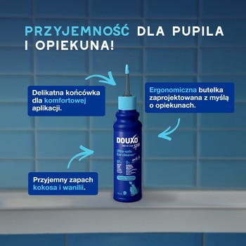 Douxo Spa Dewaxing Ear Cleaner, preparat do czyszczenia uszu dla psów i kotów, 120 ml