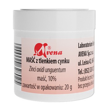 Maść z tlenkiem cynku, (Avena), 20 g