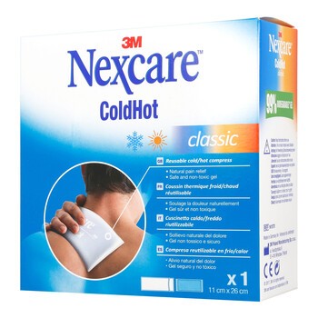 Nexcare ColdHot Classic, okłady żelowe ciepło-zimno, 11 x 26 cm, 1szt.