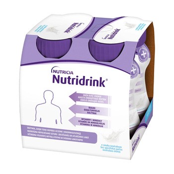 Zestaw 2x Nutridrink, smak neutralny, płyn, 4 x 125 ml + INTENO Soft Care, chusteczki pielęgnacyjne, 10 szt.