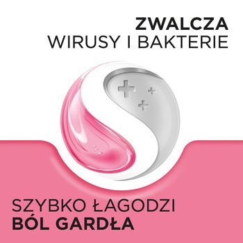 Strepsils truskawkowy bez cukru, pastylki twarde, 16 szt.