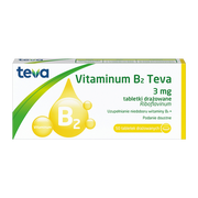 Vitaminum B2 Teva, 3 mg, tabletki drażowane, 50 szt.